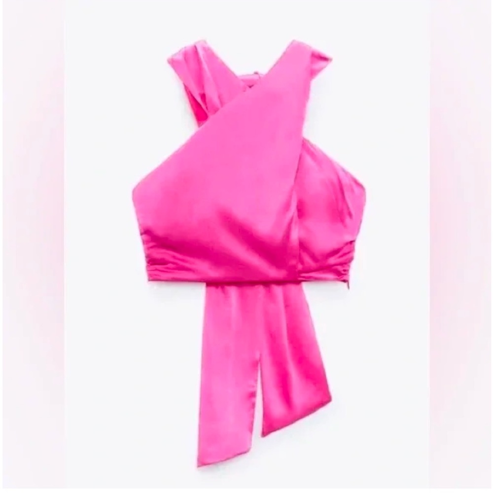 Zara Pink Halter Top